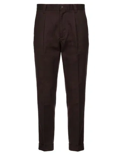 Tod's Man Pants Dark Brown Size 32 Cotton