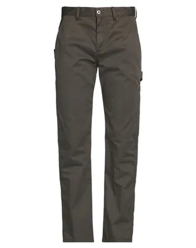 Tod's Man Pants Dark Green Size 34 Polyester, Cotton In Brown