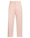 Tod's Man Pants Light Pink Size 36 Cotton, Linen