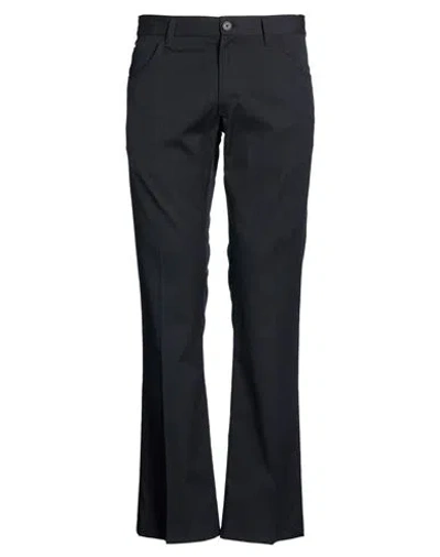 Tod's Man Pants Midnight Blue Size 32 Virgin Wool, Cotton In Black