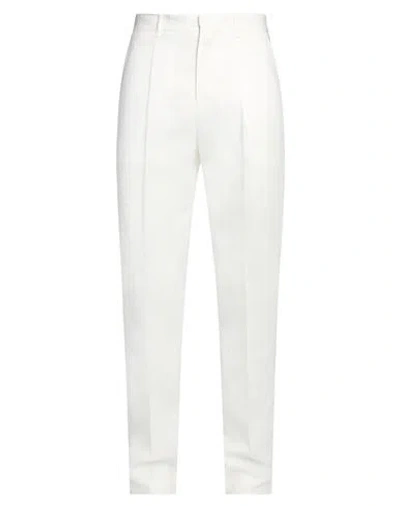 Tod's Man Pants White Size 36 Linen