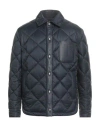 Tod's Man Puffer Midnight Blue Size Xl Polyamide, Polyester, Leather In Blue