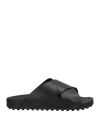 Tod's Man Sandals Black Size 9 Calfskin