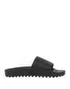 Tod's Man Sandals Black Size 8 Rubber