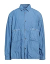 Tod's Man Shirt Azure Size 42 Cotton In Blue