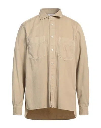 Tod's Man Shirt Beige Size 15 ¾ Cotton