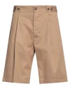 Tod's Man Shorts & Bermuda Shorts Beige Size 38 Polyester, Cotton In Beige