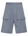 Tod's Man Shorts & Bermuda Shorts Slate Blue Size 38 Cotton