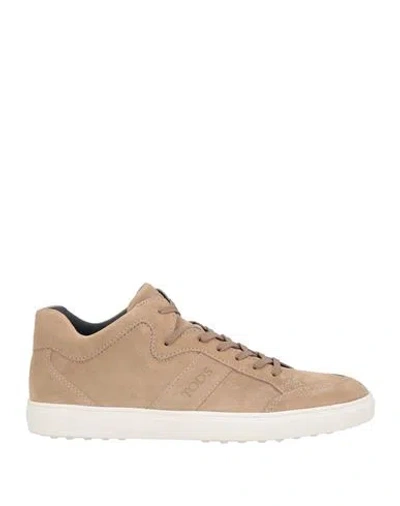 Tod's Man Sneakers Beige Size 9 Soft Leather