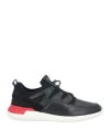 Tod's Techno-fabric And Leather Sneakers In Black