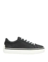Tod's Man Sneakers Black Size 7 Calfskin In Black