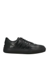 Tod's Man Sneakers Black Size 8 Leather In Black