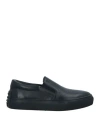 Tod's Man Sneakers Black Size 8 Soft Leather In Black