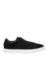 Tod's Man Sneakers Black Size 9 Leather In Black