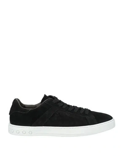 Tod's Man Sneakers Black Size 9 Leather