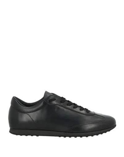 Tod's Man Sneakers Black Size 9 Leather