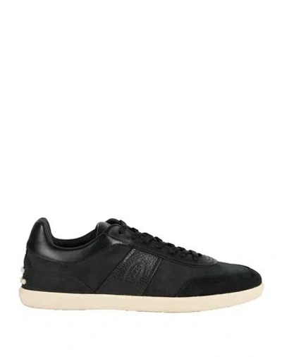 Tod's Man Sneakers Black Size 9 Leather