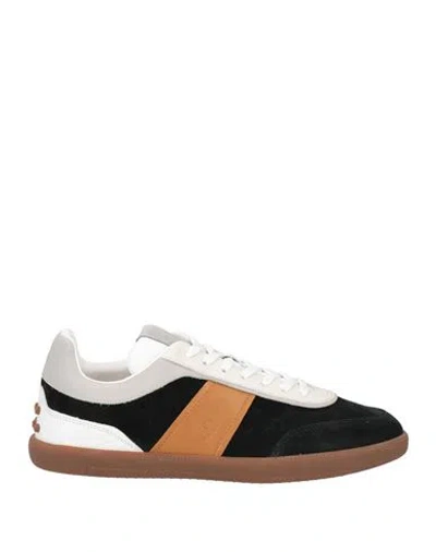 Tod's Man Sneakers Black Size 9 Leather
