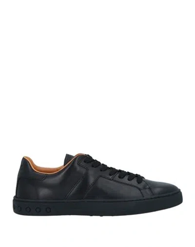 Tod's Man Sneakers Black Size 9 Leather
