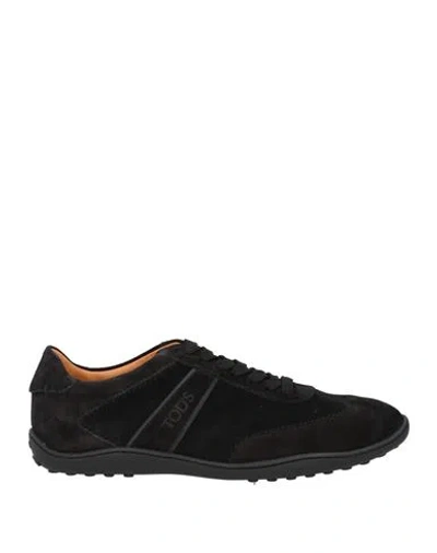 Tod's Man Sneakers Black Size 8.5 Leather