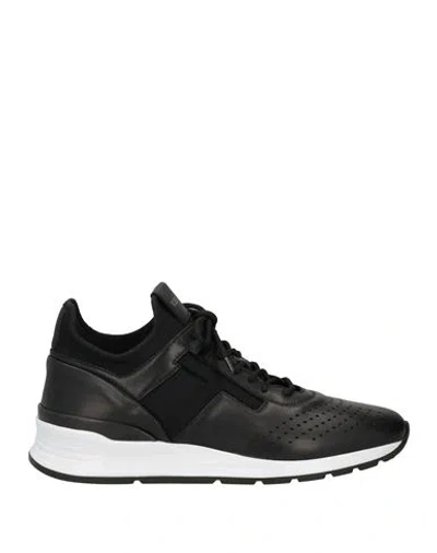 Tod's Man Sneakers Black Size 9 Textile Fibers