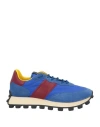 Tod's Man Sneakers Blue Size 9 Leather, Textile Fibers