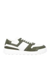 Tod's Man Sneakers Dark Green Size 9 Leather