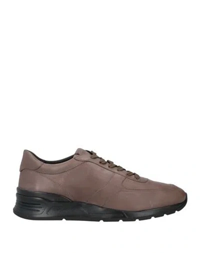 Tod's Man Sneakers Dove Grey Size 11 Soft Leather