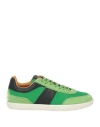 Tod's Tabs Sneakers In Suede And Technical Fabric In Green