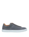 Tod's Man Sneakers Grey Size 8.5 Leather