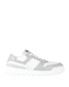 Tod's Man Sneakers Light Grey Size 7.5 Leather In Grey