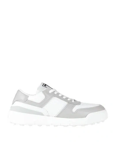 Tod's Man Sneakers Light Grey Size 7.5 Leather