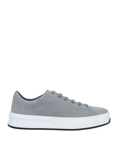 Tod's Man Sneakers Light Grey Size 7.5 Soft Leather