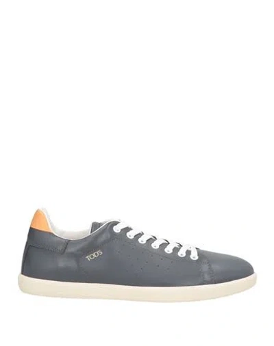 Tod's Man Sneakers Midnight Blue Size 8.5 Leather