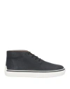 Tod's Man Sneakers Midnight Blue Size 7.5 Soft Leather