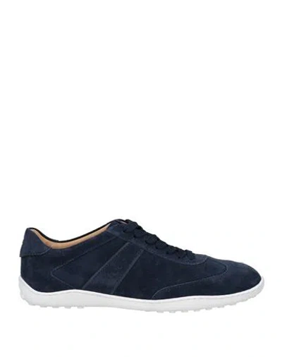 Tod's Man Sneakers Midnight Blue Size 9 Leather