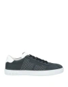 Tod's Man Sneakers Navy Size 8 Soft Leather In Navy