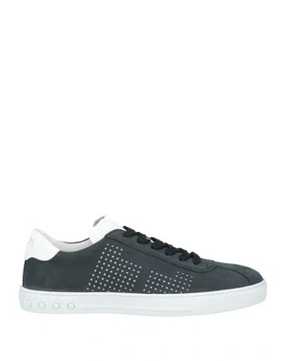 Tod's Man Sneakers Navy Size 8 Soft Leather