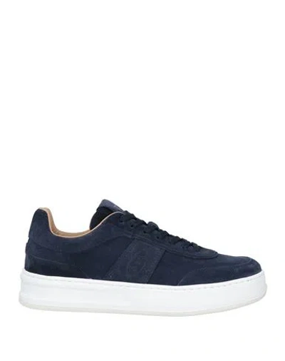 Tod's Sneakers Aus Strukturiertem Leder In Navy