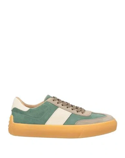 Tod's Man Sneakers Sage Green Size 8.5 Leather