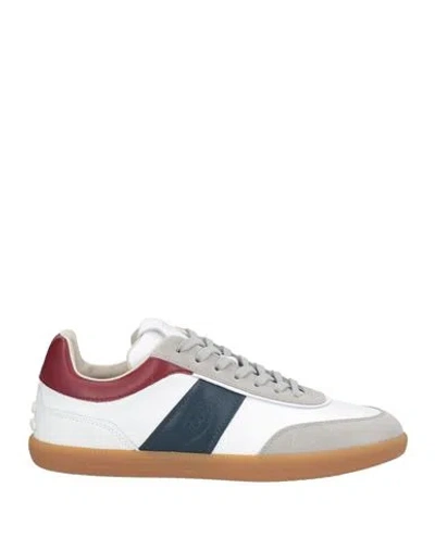 Tod's Man Sneakers White Size 8 Leather