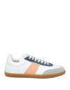 Tod's Man Sneakers White Size 7.5 Soft Leather In White