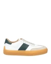 Tod's Man Sneakers White Size 9 Leather In White