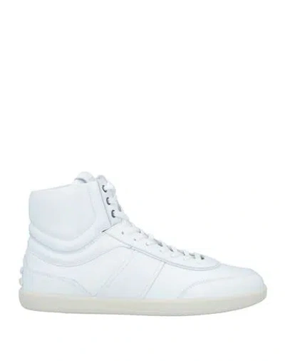 Tod's Man Sneakers White Size 9 Soft Leather