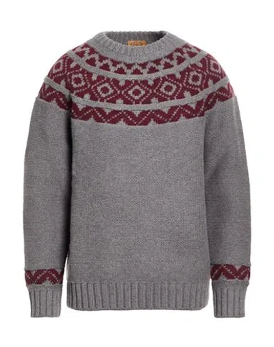 Tod's Man Sweater Grey Size Xl Merino Wool, Cashmere, Polyester, Polyurethane In Gray