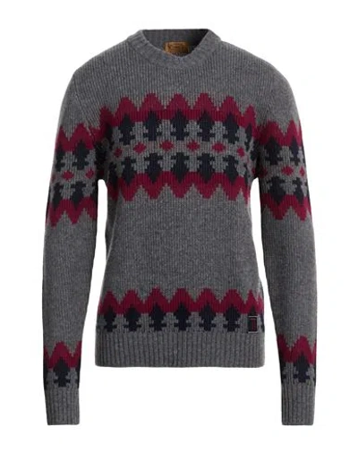 Tod's Man Sweater Grey Size Xxl Merino Wool In Multi