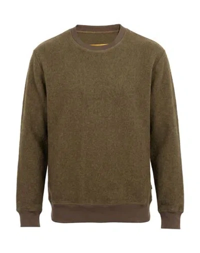 Tod's Man Sweatshirt Military Green Size Xl Cashmere, Virgin Wool In Brown