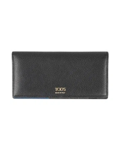 Tod's Man Wallet Black Size - Leather
