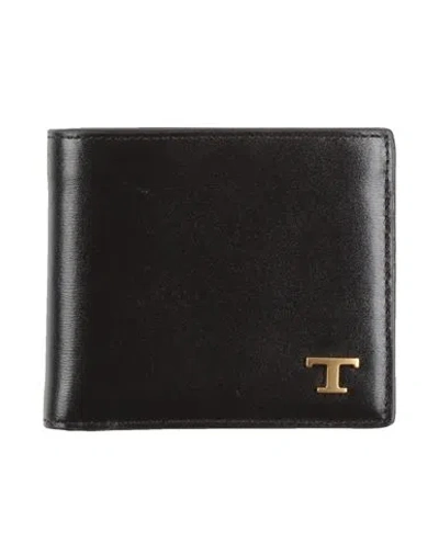 Tod's Man Wallet Black Size - Leather