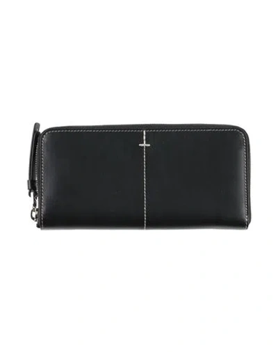 Tod's Man Wallet Black Size - Leather